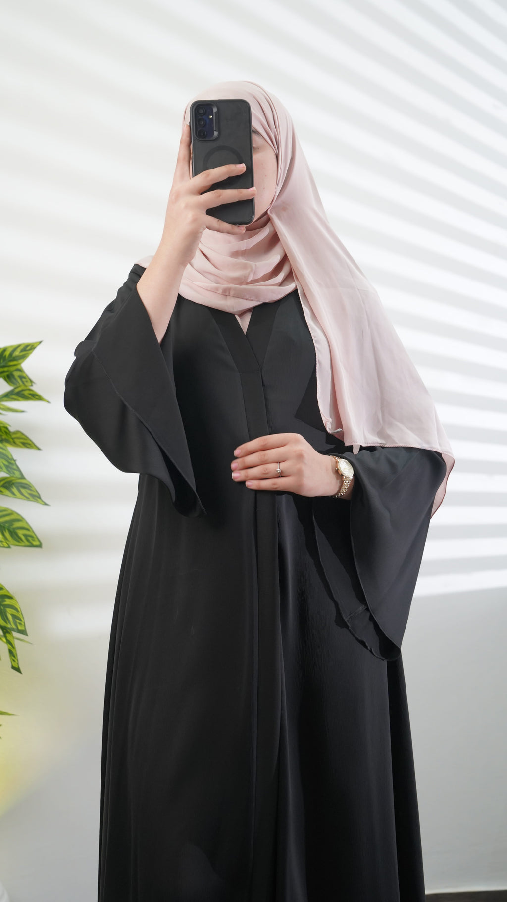 The Burgundy Classic Abaya